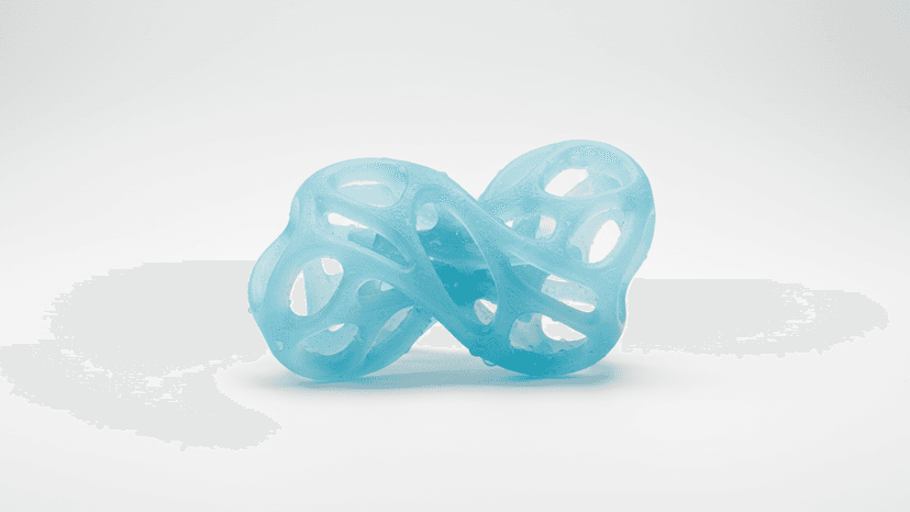 3D printed soft silicone sample